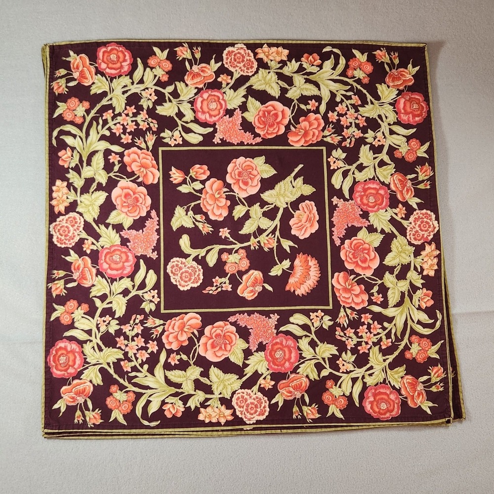 April Cornell Antoinette Burgundy 4-Person Setting 22-inch Napkins & Placemats